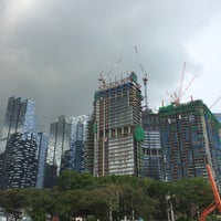 Photo taken at The Lawn @ Marina Bay by Apie S. on 1/14/2016