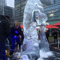 Photo taken at London Ice Sculpting Festival by Michele A. on 1/12/2014