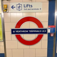 Photo taken at Heathrow Terminals 2 &amp;amp; 3 London Underground Station by Victor A. on 8/27/2023