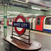 Photo taken at White City London Underground Station by Victor A. on 10/21/2023