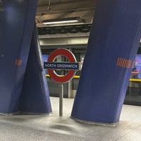 Photo taken at North Greenwich London Underground Station by Victor A. on 4/29/2023