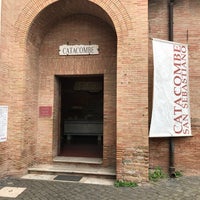 Photo taken at Catacombe di San Sebastiano by Kristin on 11/24/2017