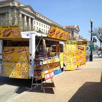 Photo taken at Constitution &amp;amp; 14th St. Hot Dog Stand by Kevin S. on 4/10/2013
