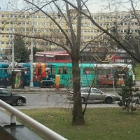 Photo taken at Herlianska (tram, bus) by Li L. on 1/13/2016