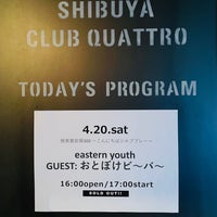 Photo taken at Shibuya CLUB QUATTRO by Keiko H. on 4/20/2024