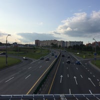 Photo taken at Мост через МКАД пр. Независимости by Alina S. on 5/22/2016