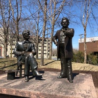Photo taken at Lincoln-Douglas Debate Square by Kevin M. on 4/7/2018