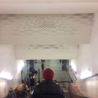 Photo taken at Остановка «Станция метро “Академия наук”» by Ki B. on 1/17/2016