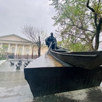Photo taken at Памятник Михаилу Шолохову by Ольга Б. on 5/14/2021