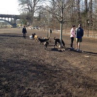Photo taken at Piedmont Park Small Dog Park by Emil A. on 1/17/2015