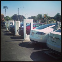 Photo taken at Tesla Supercharger by Andy W. on 5/25/2013