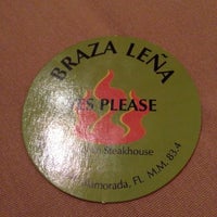 Photo taken at Braza Leña Brazilian Steakhouse by Beth B. on 11/23/2012