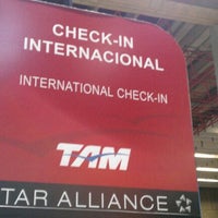 Photo taken at Check-in TAM Internacional by Anderson C. on 10/15/2012