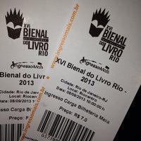 Photo taken at Bienal do Livro Rio by Brenda L. on 9/1/2013