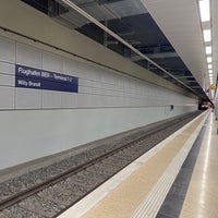 Photo taken at Bahnhof Flughafen Berlin Brandenburg by Jason M. on 9/24/2023