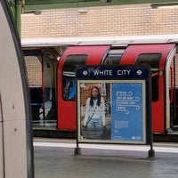 Photo taken at White City London Underground Station by Jonathan F. on 3/13/2022