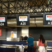 Photo taken at Check-in Avianca by Camila B. on 3/1/2013