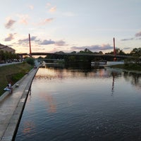 Photo taken at Gājēju tilts Mītava by Jānis J. on 8/7/2018
