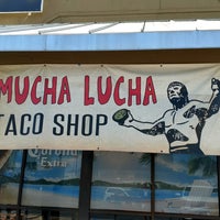 Photo taken at Santos Lucha Libra Taco Shop by Mike D. on 8/13/2017