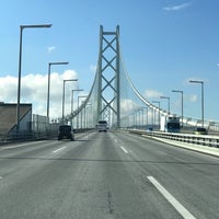 Photo taken at Akashi Kaikyo Bridge by Shio819 on 2/12/2017