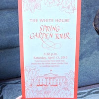Photo taken at White House Spring Garden Tour by ALMA T. on 4/13/2013