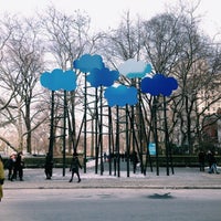 Photo taken at Olaf Breuning: Clouds by Public Art Fund on 3/4/2014