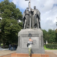 Photo taken at Памятник Кириллу и Мефодию by ND on 8/3/2019