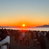 Photo taken at Tsujido Beach by おはぎ on 12/31/2022