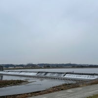 Photo taken at 多摩川 二ヶ領上河原堰堤 by おはぎ on 3/24/2024