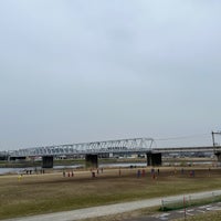Photo taken at 京王相模原線 多摩川橋梁 by おはぎ on 3/24/2024