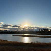 Photo taken at Tama River by おはぎ on 1/27/2024