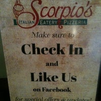 Das Foto wurde bei Scorpio&#39;s Italian Restaurant von Michael M. am 10/2/2012 aufgenommen