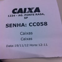 Photo taken at Caixa Econômica Federal by Fabiola G. on 11/19/2012