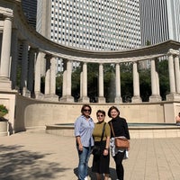Photo taken at Millennium Monument in Wrigley Square by Marites L. on 9/25/2019