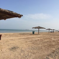 Photo taken at Al Farkeeh Beach by Lulwa on 3/4/2016