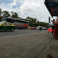 Photo taken at BMTA Bus Stop สะพานสมเด็จพระปิ่นเกล้า (Somdet Phra Pin Klao Bridge) by Nx Kn N. on 10/7/2016