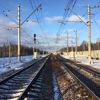 Photo taken at Платформа Шереметьевская by LISA on 1/12/2018