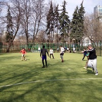 Photo taken at Спорт площадка в Екатеринском парке by Grigory B. on 4/13/2014