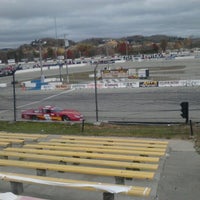 Photo taken at LaCrosse Fairgrounds Speedway by Jason S. on 10/6/2012