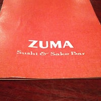 9/20/2012 tarihinde Saraziyaretçi tarafından Zuma Sushi Bar'de çekilen fotoğraf