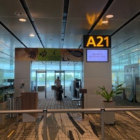 Photo taken at Gate A21 by Marvin S. on 4/16/2021
