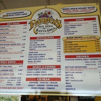 Photo taken at Parker&amp;#39;s Hot Dogs of Santa Cruz by Ken B. on 3/12/2013