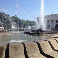 Photo taken at Fountain in Center Park by Spawn on 6/24/2013