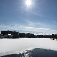 Photo taken at 1-й Елагин мост by Nikita F. on 3/27/2018