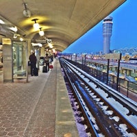 Photo taken at Ronald Reagan Washington National Airport Metro Station by Ryan E. on 1/8/2015