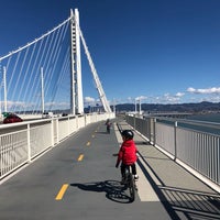 Photo taken at Bay Bridge Bike/Pedestrian Path Oakland Trailhead by Brian S. on 2/21/2018