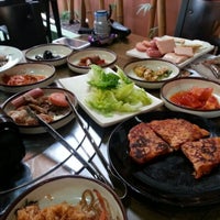 Photo taken at Hankang Korean BBQ Restaurant by Min Jia on 12/23/2012
