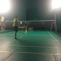 Photo taken at Air Force Badminton Court by Taparij s. on 9/20/2015