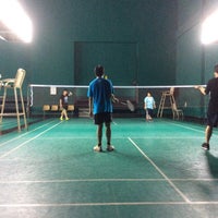 Photo taken at Air Force Badminton Court by Taparij s. on 11/22/2015