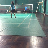 Photo taken at Air Force Badminton Court by Taparij s. on 1/24/2016